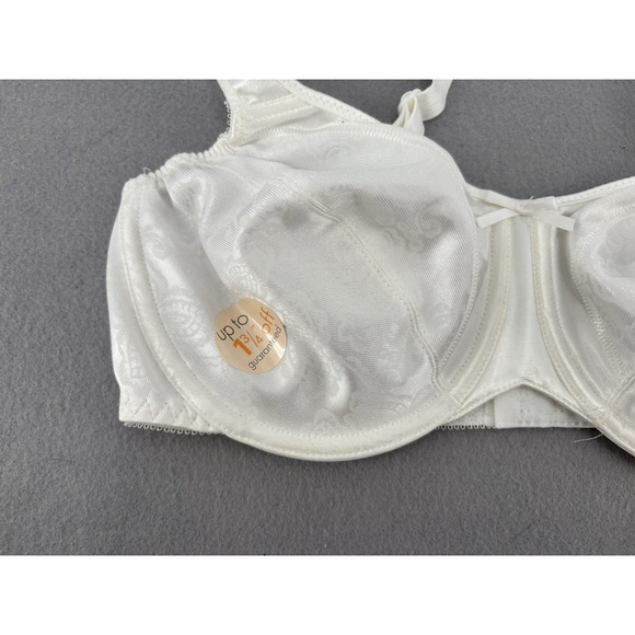 BALI White Unpadded Underwire Bra Size 34C Style 3562 Vintage Padded Strap - Picture 2 of 7